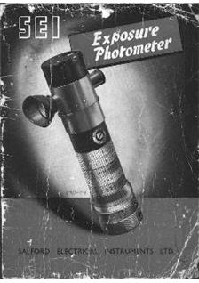SEI-Salford SEI Photometer manual. Camera Instructions.